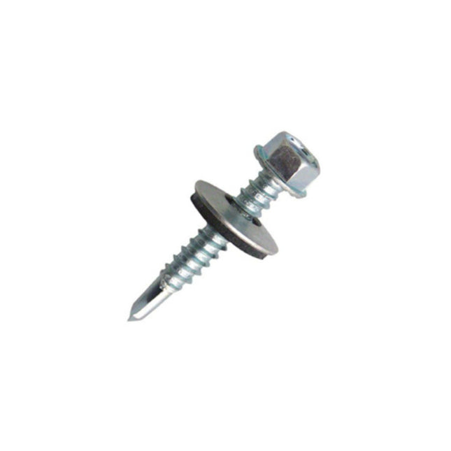 S4 6.5 x 25mm Frame Fixing Screw (Black) (A2) with EPDM
