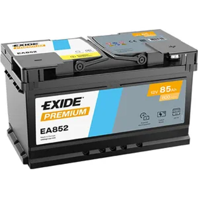 110 EXIDE PREMIUM CAR BATTERY X-TRA PLUS (XTRA PLUS) (EA852) 12V 85Ah - Powerland.co.uk
