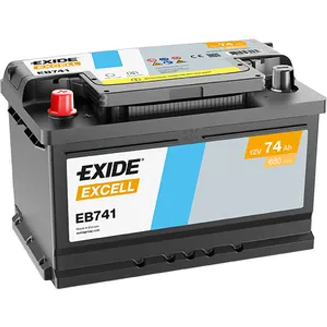 082SE EXIDE EXCELL CAR BATTERY EB741