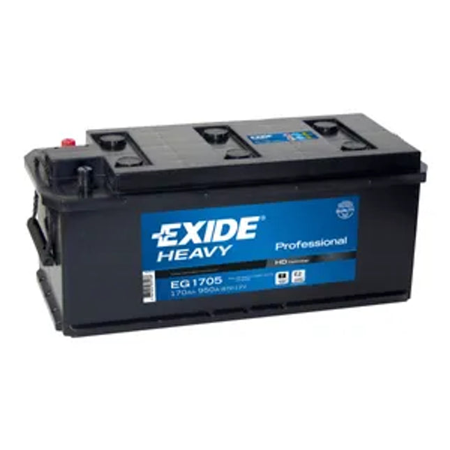 W620SE EXIDE HEAVY DUTY COMMERCIAL PROFESSIONAL BATTERY 12V 170AH EG1705 - Powerland Renewable Energy