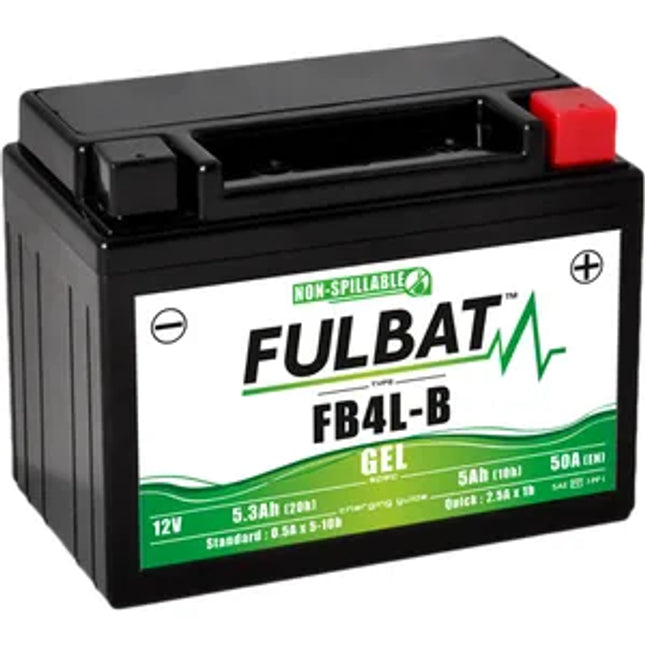 FB4L-B GEL Fulbat Motorcycle Battery YB4L-B