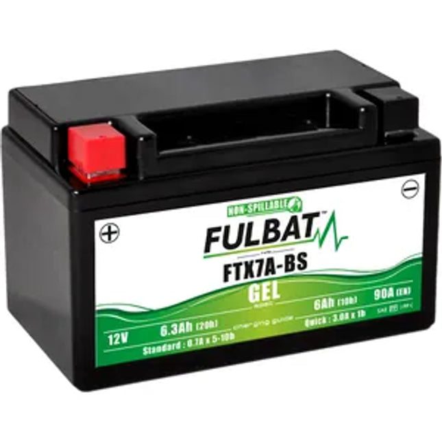 FTX7A-BS GEL Fulbat Motorcycle Battery