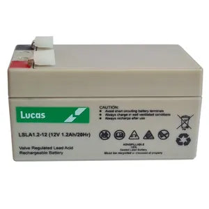 LSLA1.2-12 LUCAS SEALED LEAD ACID BATTERY - Powerland Renewable Energy