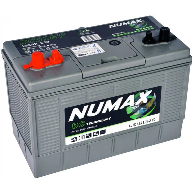 DC31MF NUMAX LEISURE BATTERY 12V 105AH-Powerland