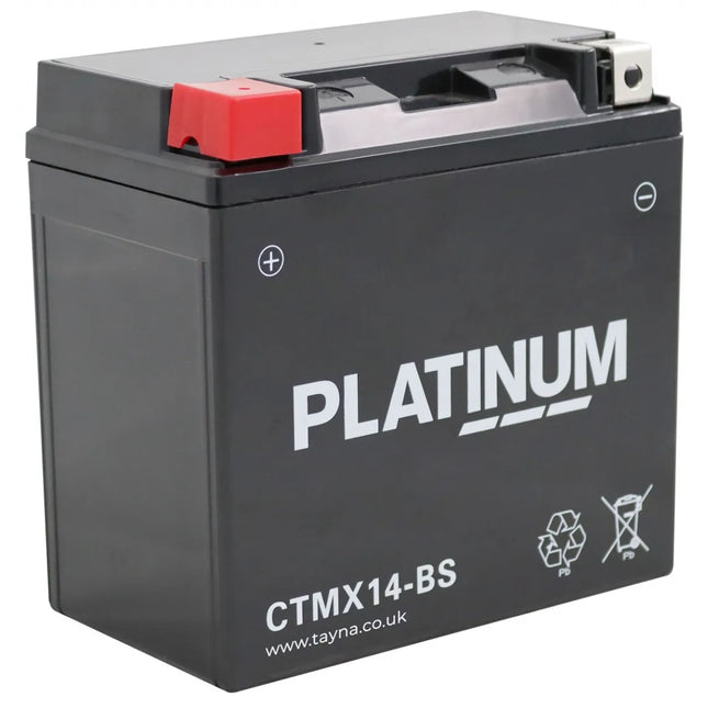 CTMX14-BS PLATINUM AGM MOTORCYCLE BATTERY