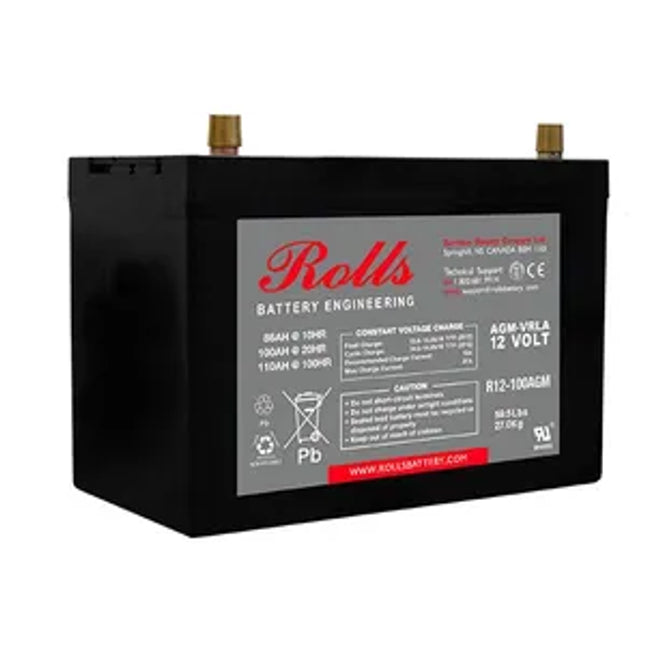Rolls R12-100Agm Series 2 12 Volt Deep Cycle Battery Battery