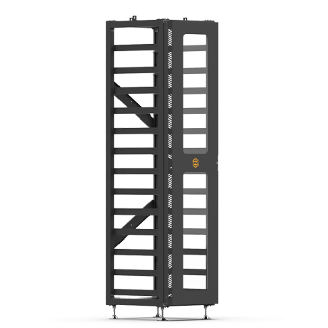 Battery Rack with Door for Sunsynk 61.44kWh HV Battery.