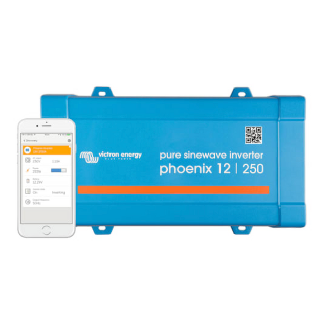 Victron Energy Phoenix Inverter 12/250 12V 250Va Ve.direct Uk - Pin121251400 Battery