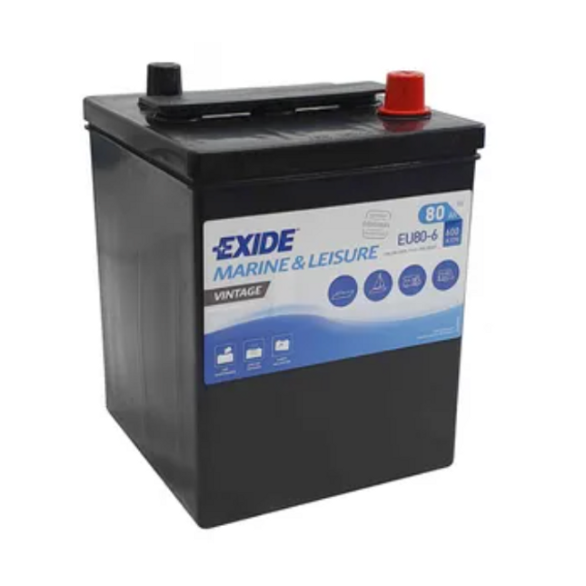 EU80-6 Exide Marine Leisure Vintage Battery