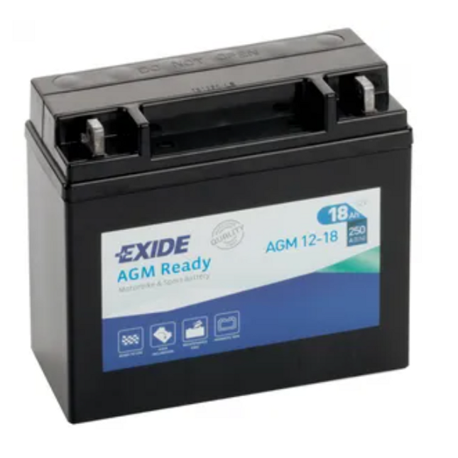 AGM12-18 Exide AGM Ready Motorcycle Battery 12V (4584)