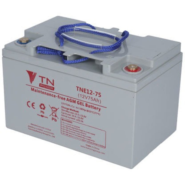 TN Power AGM 12V 75Ah Deep Cycle Battery-Powerland