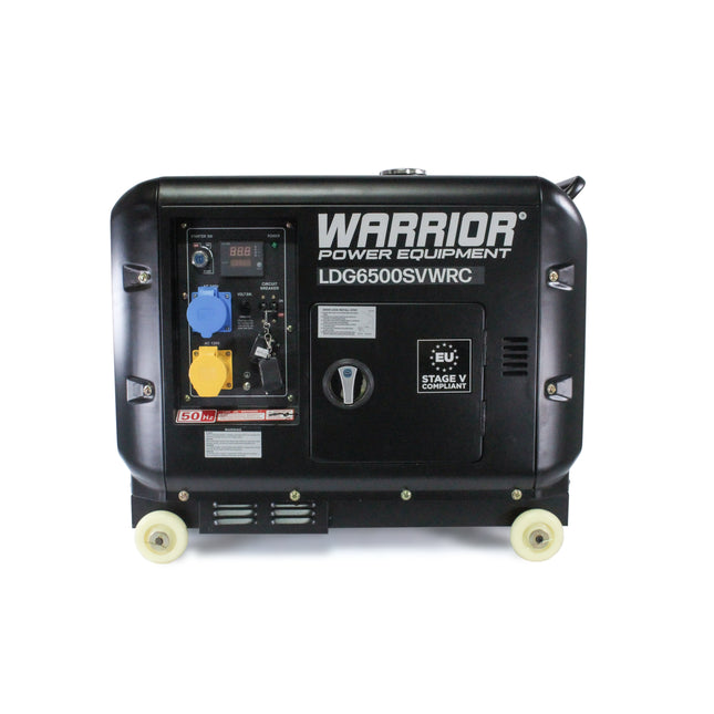 Warrior 5500 Watt Silent Diesel Single Phase Generator with Electric and Remote Start - LDG6500SVWRC - Powerland Renewable Energy