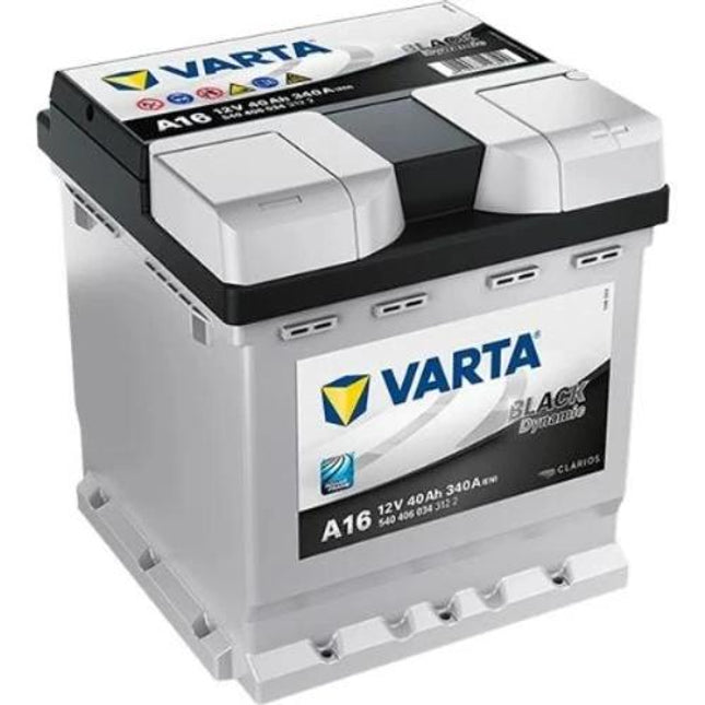 A16 VARTA BLACK DYNAMIC CAR BATTERY 12V 40AH TYPE 202 CCA (EN) 340 540406034-Powerland