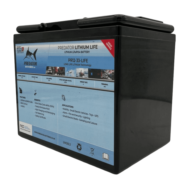 Predator Batteries 12v 35Ah Lithium 4 LiFe Mobility Battery – 3 Year Guarantee