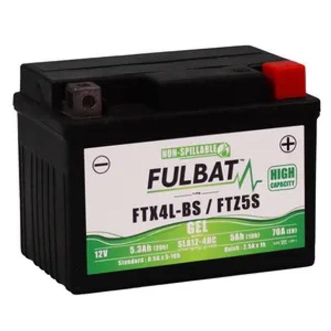 FTZ5S GEL Fulbat Motorcycle Battery