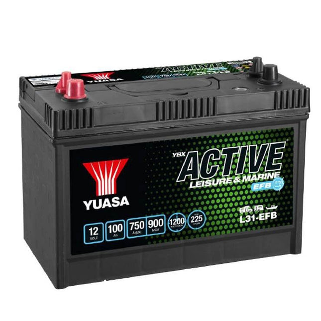 L31-EFB YUASA LEISURE BATTERY 12V 100AH-Powerland
