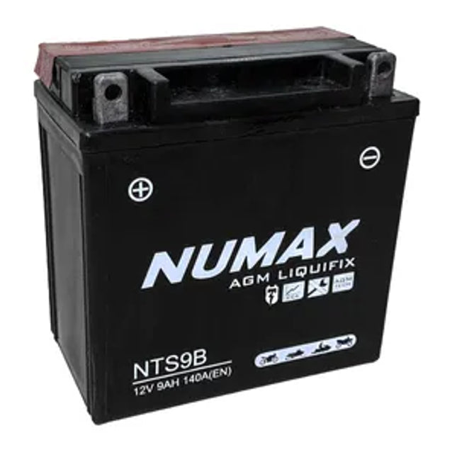 NTS9B Numax Motorbike Battery YB9-B AGM