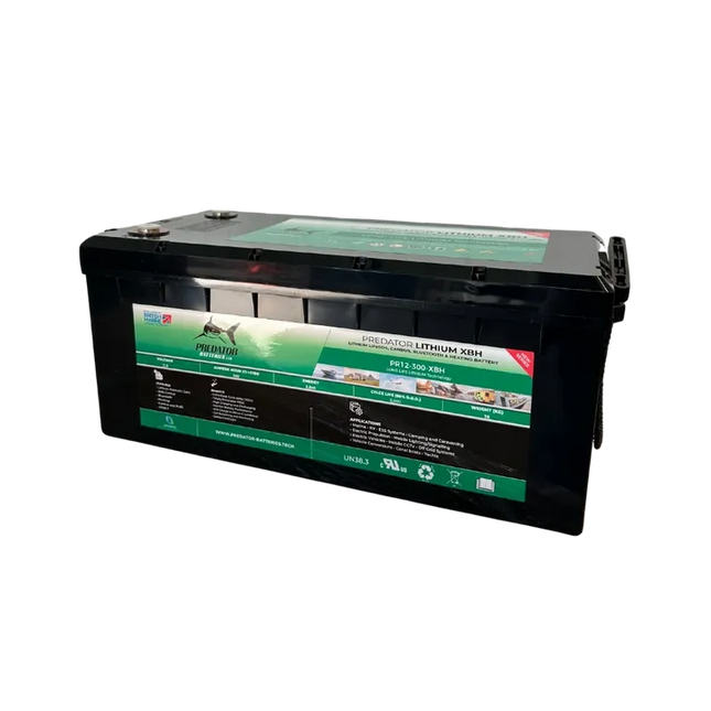 Predator PR12-300-XBH 12v 300ah Lithium battery with Bluetooth, Heat plates, and Canbus