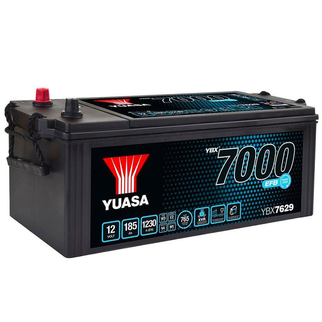 YBX7629 YUASA EFB START STOP COMMERCIAL VEHICLE BATTERY 12V 185AH-Powerland