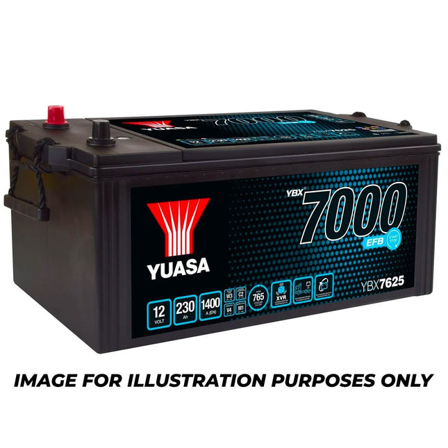 YBX9625 YUASA AGM START STOP PLUS BATTERY 12V 230AH-Powerland