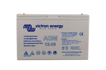 Victron Energy AGM Super Cycle Battery 12V 38Ah (M5) – BAT412038081-Powerland