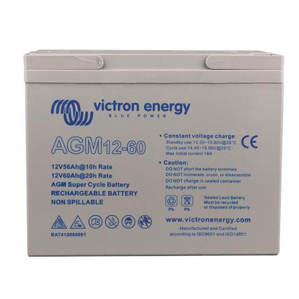 Victron Energy AGM Super Cycle Battery 12V 60Ah (M5) – BAT412060081-Powerland