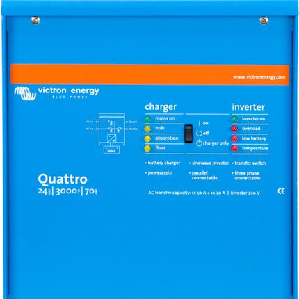 Victron Energy Quattro 24/3000/70-50/50 VE.Bus – QUA243020010-Powerland