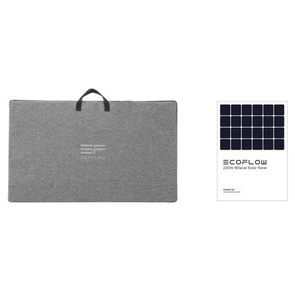 Ecoflow 220W Bifacial Portable Solar Panel-Powerland