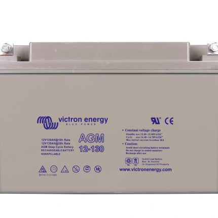 Victron Energy 12V/130Ah AGM Deep Cycle Battery - BAT412121084-Powerland