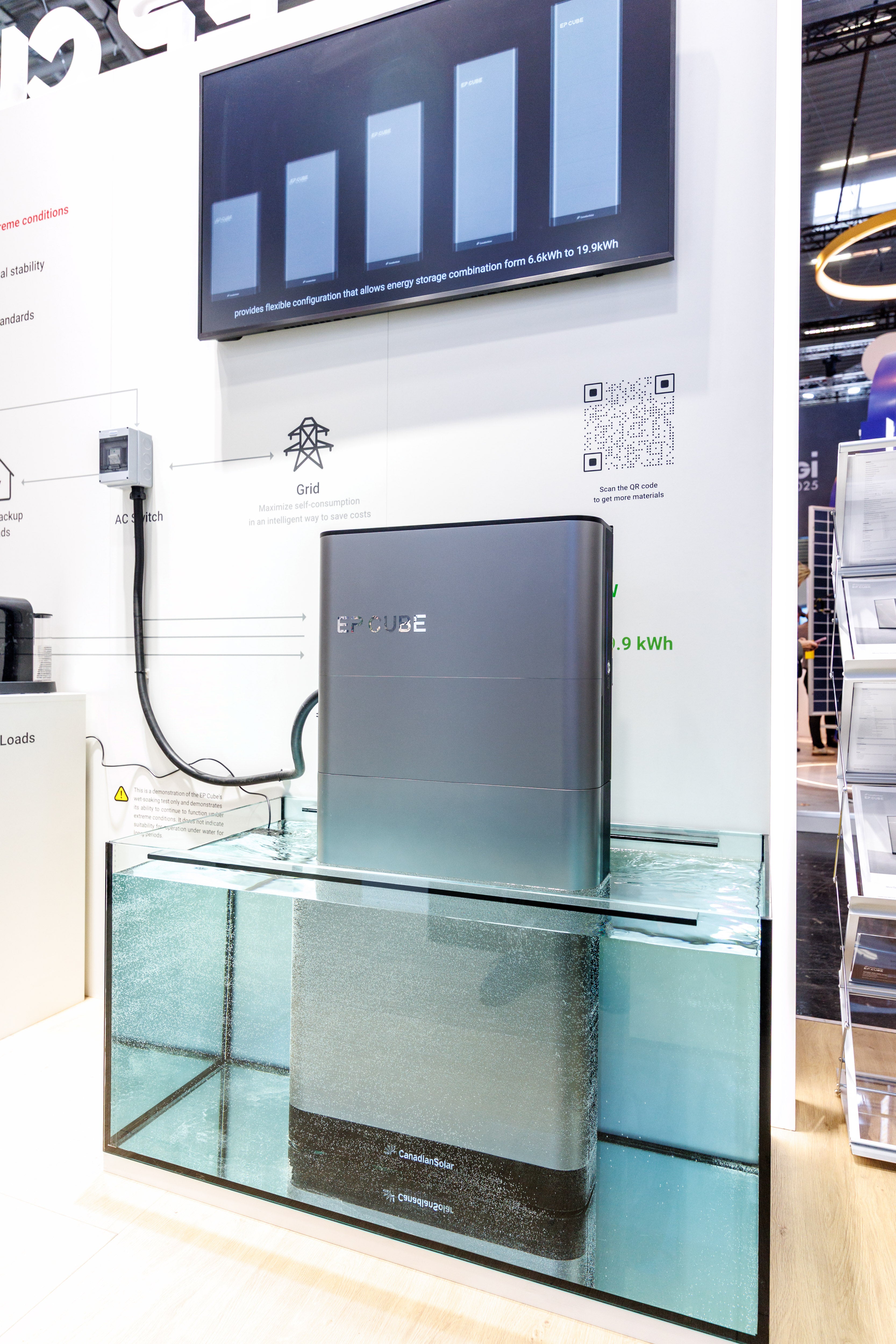 Canadian Solar EP Cube 7.6kW Single-Phase Hybrid Inverter + 15kWh stor ...