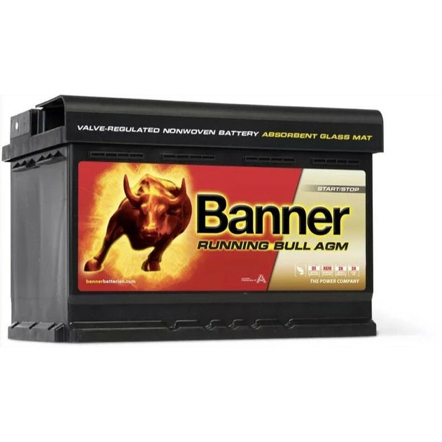 BANNER RUNNING BULL BATTERY 096AGM (57001) 12V 70AH (CCA EN 720)-Powerland