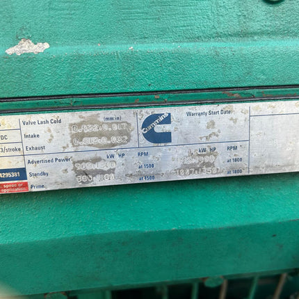 1000 kva (Prime) Cummins Generator