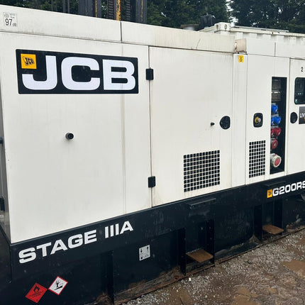 2019, G200RS JCB 220kva J Deere/Stamford