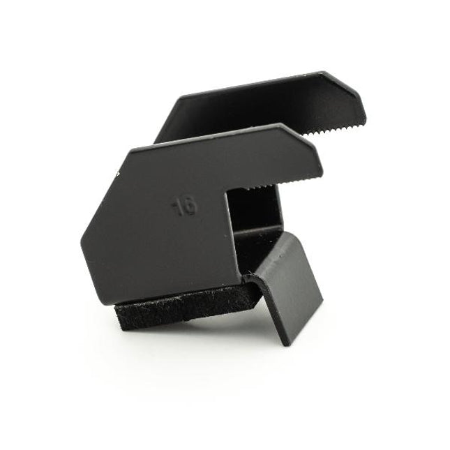 GSE IN ROOF - SINGLE END CLAMP V2023 - H16 - STEEL - BLACK W/ EPDM FOAM ATTACHED - ART105897