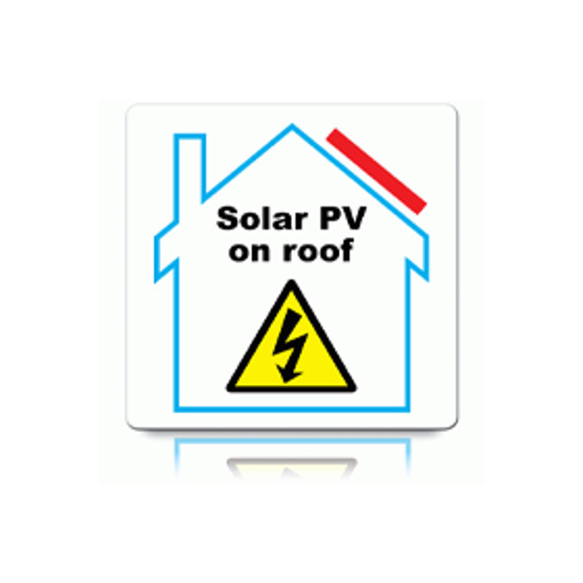 PV on Roof Hazard Labels - Powerland Renewable Energy