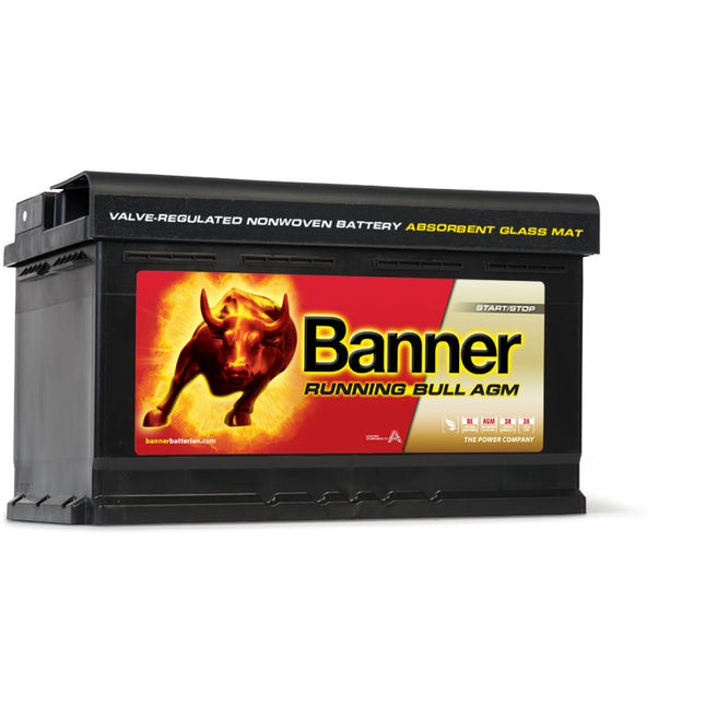 BANNER RUNNING BULL BATTERY 110AGM (58001) 12V 80AH (CCA EN 800)-Powerland