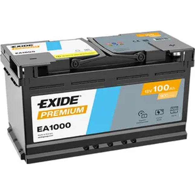 EA1000 EXIDE 019 PREMIUM CAR BATTERY W017TE CCA (EN) 900 - Powerland.co.uk