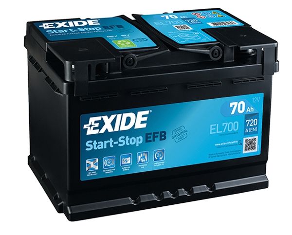 Exide EFB 70Ah Akü EL700 Fiyatı, Yorumları Exide EFB 70Ah Akü EL700 Fiyatı, Yorumları