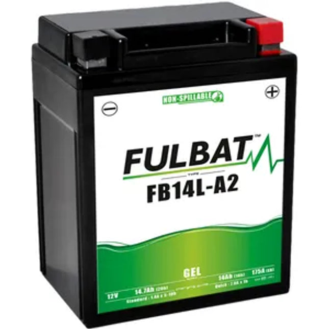 FB14L-A2 GEL Fulbat Motorcycle Battery YB14L-A2