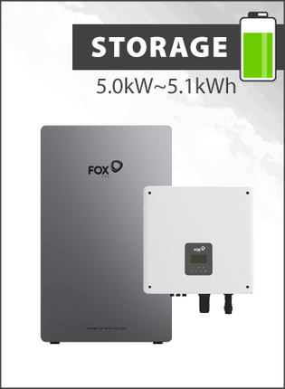 Fox H1 5.0kW G2 Hybrid with EP5 Battery