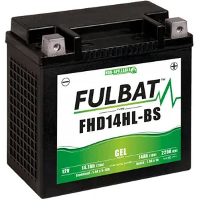 FHD14HL-BS GEL FitHD Fulbat Motorcycle Battery YHD14HL-BS