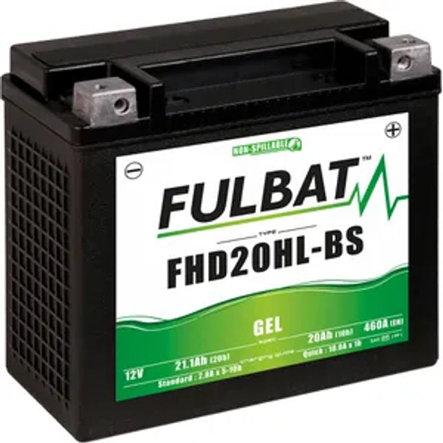 FHD20HL-BS GEL FitHD Fulbat Motorcycle Battery YHD20HL-BS