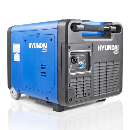 HY45004300w inverter generator, built in wheelkit, remote elec start, pure sine wave, includes accessories and 600ml of oil - Powerland Renewable Energy