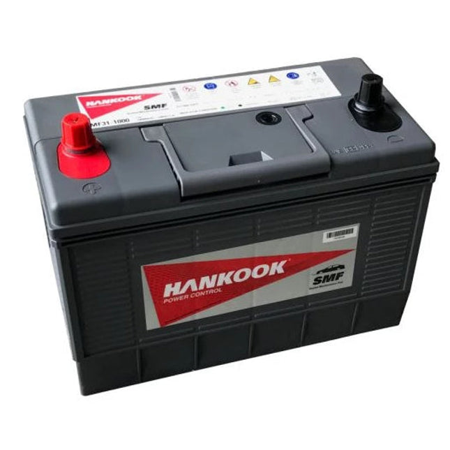 Hankook MF31-1000 (643/644) Heavy Duty Starter Battery 12V Ah115 Cold Cranking 1000Amps-Powerland