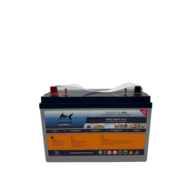 Predator PR12-110DT-AES 12v 110ah Carbon Gel AES