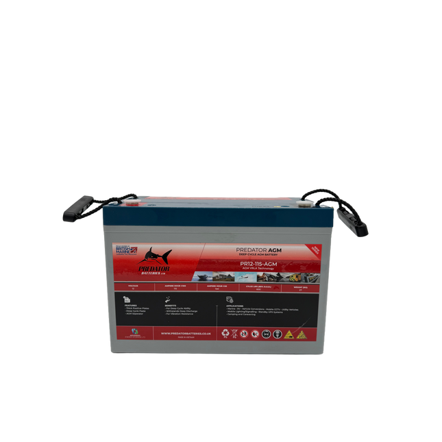 Predator PR12 115ah 650CCA AGM Battery PR12-115-AGM