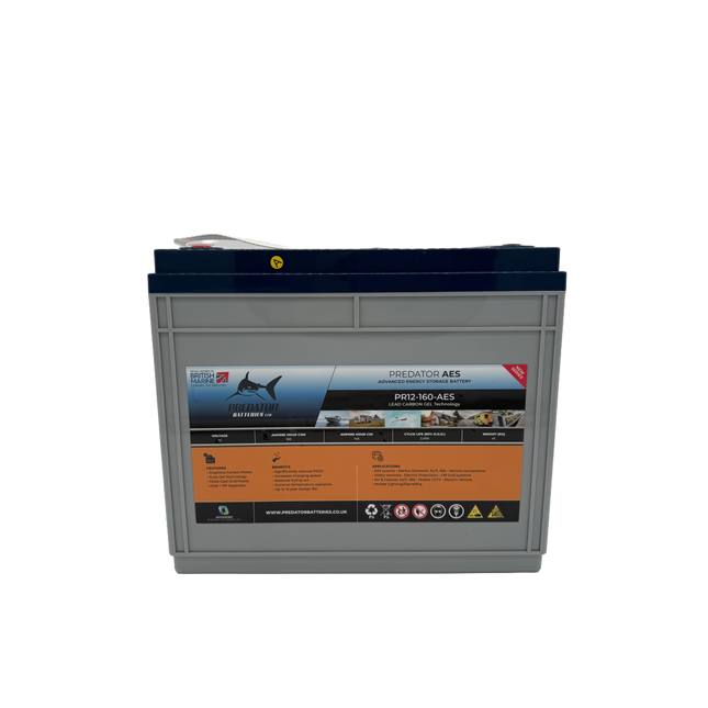 Predator PR12-160-AES 12v 160ah Carbon Gel AES