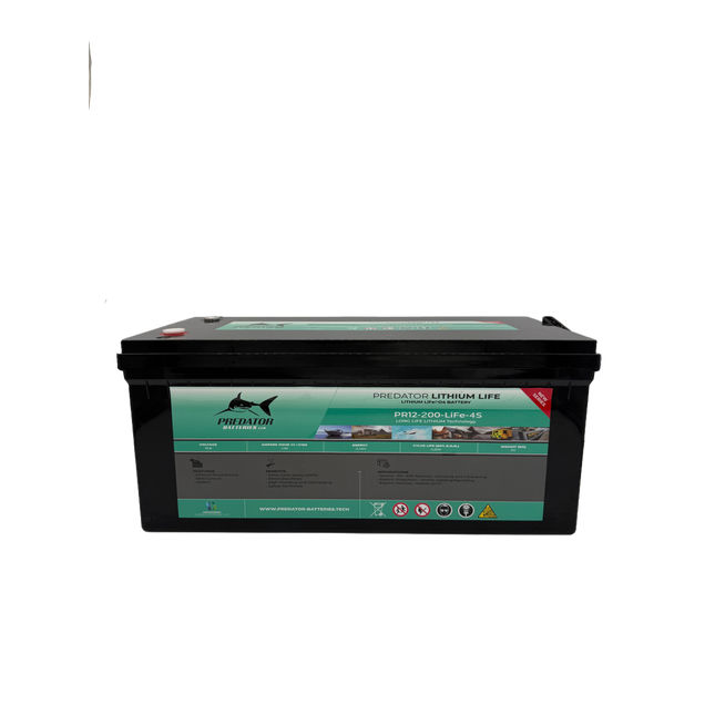 Predator PR12-200-LiFe 12v 200ah Lithium Life