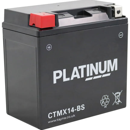 CTMX14-BS PLATINUM AGM MOTORCYCLE BATTERY