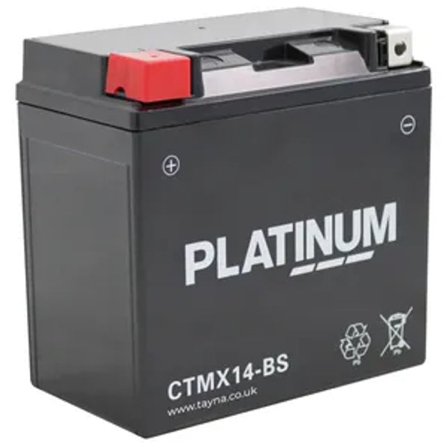 CTMX14-BS PLATINUM AGM Motorcycle Battery